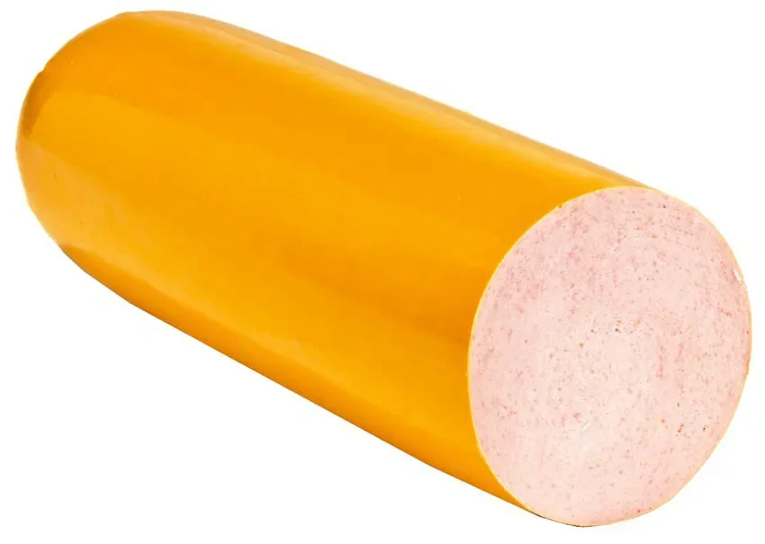 Kippenworst gesneden